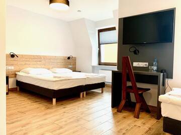 Фото номера Двухместный номер с 2 отдельными кроватями Отель Hotel Horeka г. Элк 9